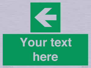 Custom Arrow Left Sign